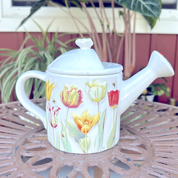 Hallmark Nature's Sketchbook Floral Watering
Can Teapot by Marjolein Bastin - Picture 3 of 4